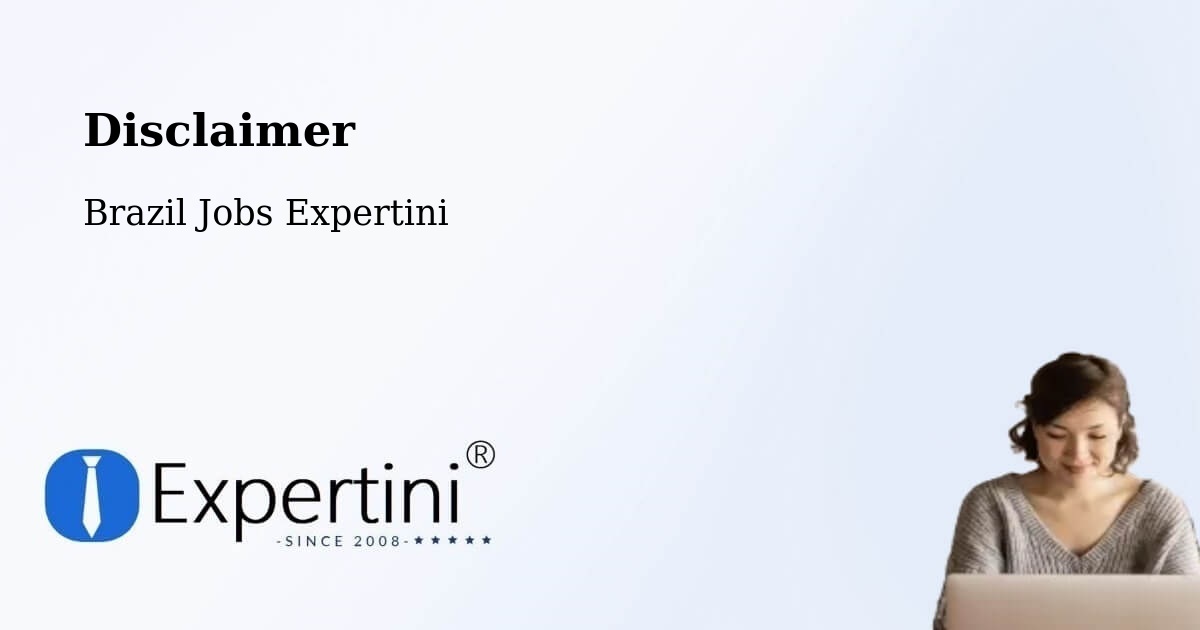 Disclaimer – Veríssimo - Brazil Jobs Expertini